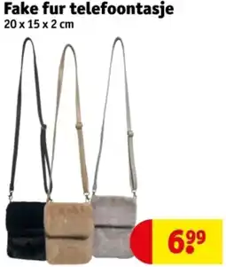 Kruidvat Fake fur telefoontasje aanbieding