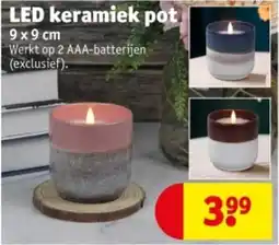 Kruidvat LED keramiek pot aanbieding