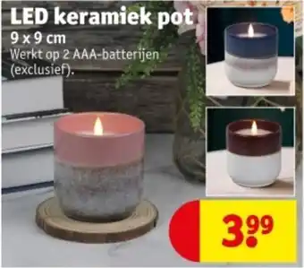 Kruidvat LED keramiek pot aanbieding