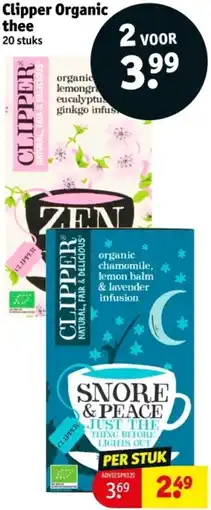 Kruidvat Clipper Organic thee aanbieding