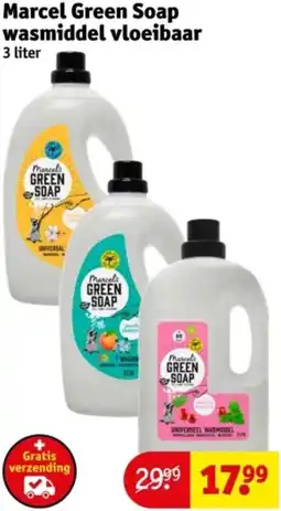 Kruidvat Marcel Green Soap wasmiddel vloeibaar aanbieding