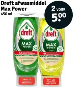 Kruidvat Dreft afwasmiddel Max Power aanbieding