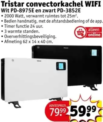 Kruidvat Tristar convectorkachel WIFI aanbieding