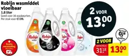 Kruidvat Robijn wasmiddel vloeibaar aanbieding