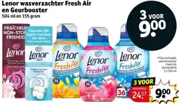 Kruidvat Lenor wasverzachter Fresh Air en Geurbooster aanbieding