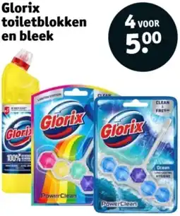 Kruidvat Glorix toiletblokken en bleek aanbieding