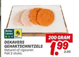 Dekamarkt Dekavers Gehaktschnitzels aanbieding