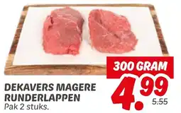 Dekamarkt Dekavers Magere Runderlappen aanbieding