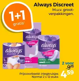 Trekpleister Always Discreet aanbieding