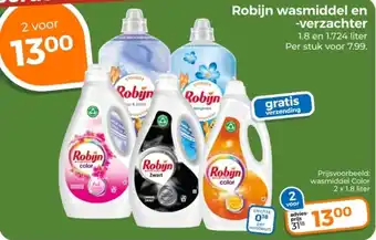 Trekpleister Robijn Wasmiddel en Verzachter aanbieding