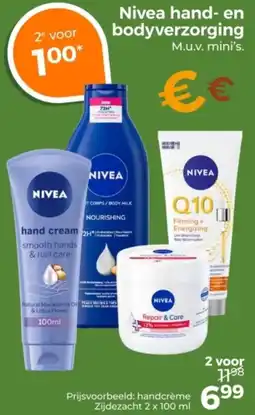 Trekpleister Nivea hand en bodyverzorging aanbieding