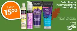 Trekpleister John Frieda Haarverzorging en Styling aanbieding