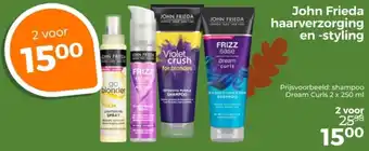 Trekpleister John Frieda Haarverzorging en Styling aanbieding