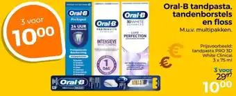 Trekpleister Oral-B tandpasta, tandenborstels en floss aanbieding
