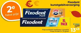 Trekpleister Fixodent Kunstgebitverzorging aanbieding