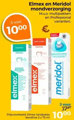 Trekpleister Elmex en Meridol Mondverzorging aanbieding