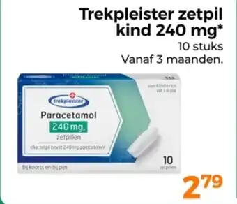 Trekpleister Trekpleister zetpil kind 240 mg aanbieding