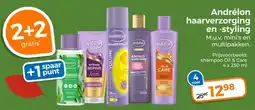 Trekpleister Andrélon haarverzorging en styling aanbieding
