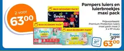 Trekpleister Pampers luiers en luierbroekjes maxi pack protection aanbieding