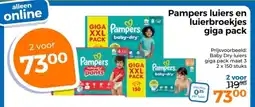 Trekpleister Pampers Luiers en Luierbroekjes Giga Pack aanbieding