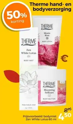 Trekpleister Therme hand en bodyverzorging aanbieding