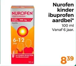Trekpleister Nurofen kinder ibuprofen aardbei aanbieding