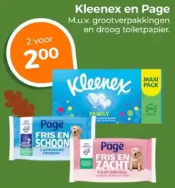 Trekpleister Kleenex en Page aanbieding