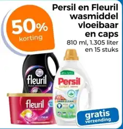 Trekpleister Persil en Fleuril Wasmiddel Vvloeibaar aanbieding