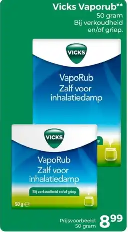 Trekpleister Vicks Vaporub aanbieding
