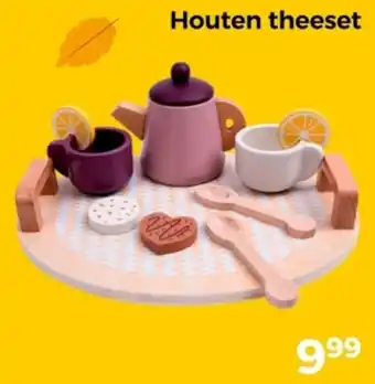 Trekpleister Houten theeset aanbieding