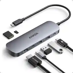 Amazon Anker Nano USB-C Hub (7-in-1, 4K HDMI) aanbieding