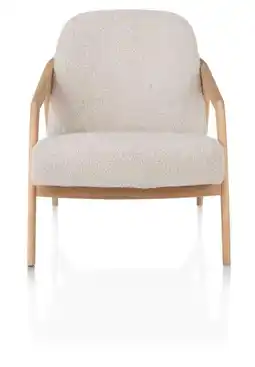Xooon Dante, fauteuil - eik naturel gestoffeerd in stof Brioni aanbieding
