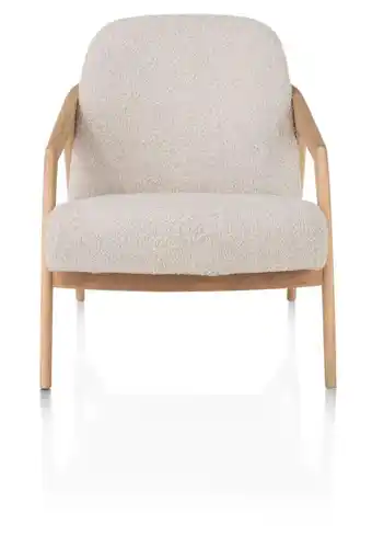 Xooon Dante, fauteuil - eik naturel gestoffeerd in stof Brioni aanbieding