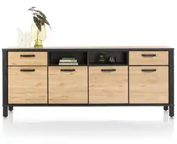 Happy@Home Sardinie, dressoir 220 cm - 4-deuren + 2-laden + 2-niches - natural aanbieding