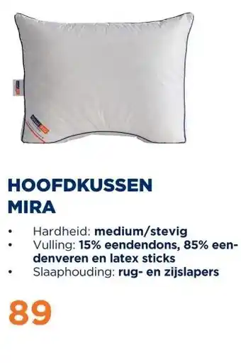 TotaalBED Hoofdkussen Mira | Dons & Latex aanbieding