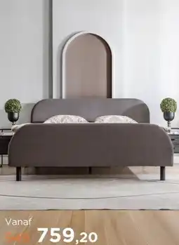 TotaalBED Bed Munno | 140 x 200 cm | Cyber 573, asgrijs aanbieding