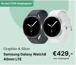 De Online Drogist Graphite & Silver Samsung Galaxy Watch8 LTE aanbieding
