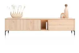 Xooon Trenton, lowboard 240 cm - 2-deuren + 2-laden + 1-niche - natural aanbieding