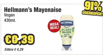 Budget Food Hellmann's Mayonaise aanbieding