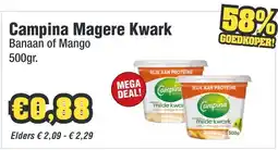 Budget Food Campina Magere Kwark aanbieding