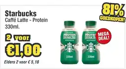 Budget Food Starbucks Caffé Latte - Protein aanbieding