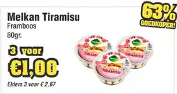 Budget Food Melkan Tiramisu Framboos aanbieding