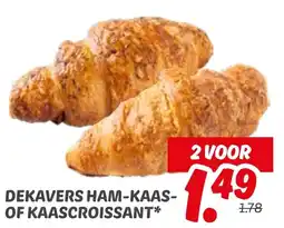 Dekamarkt Dekavers ham kaas of kaascroissant aanbieding