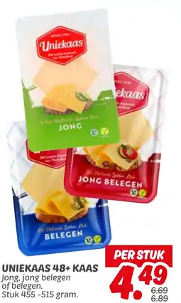 Dekamarkt Uniekaas uniekaas 48+ kaas aanbieding