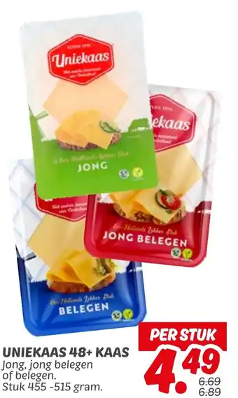 Dekamarkt Uniekaas uniekaas 48+ kaas aanbieding