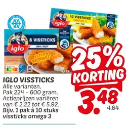 Dekamarkt Iglo Vissticks aanbieding