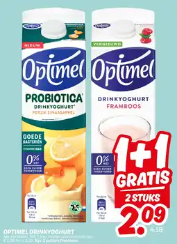 Dekamarkt Optimel drinkyoghurt aanbieding
