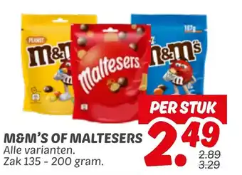 Dekamarkt M&m's of maltesers aanbieding