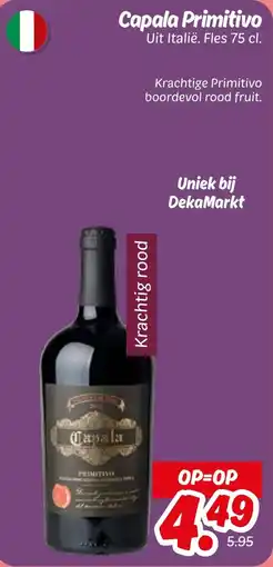 Dekamarkt Capala Primitivo aanbieding