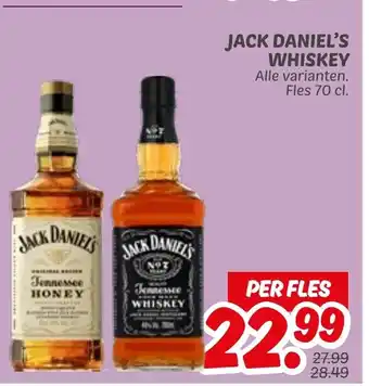 Dekamarkt Jack daniel's whiskey aanbieding